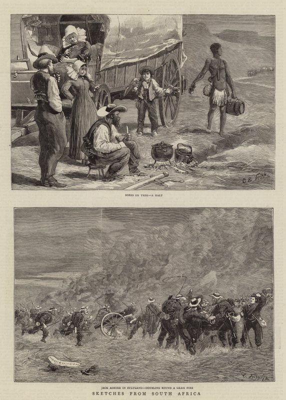 Skizzen aus Südafrika von Charles Edwin Fripp