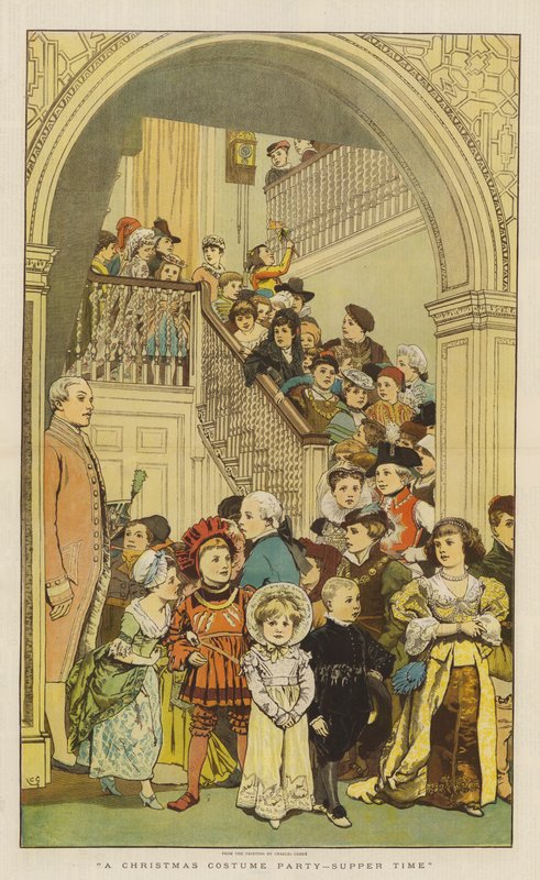 Eine Weihnachtskostümparty, Abendessen von Charles Green
