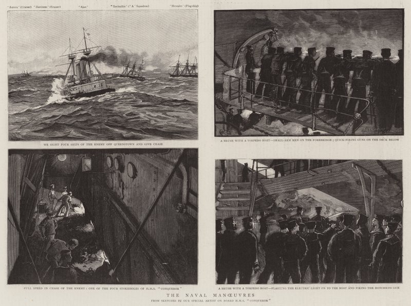 Die Marine-Manöver von Charles J. Staniland