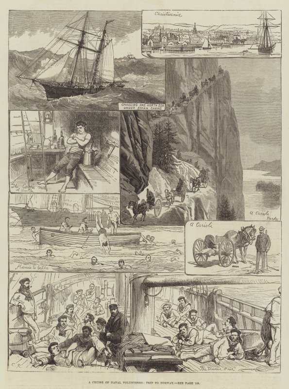 Eine Kreuzfahrt von Marinefreiwilligen, Reise nach Norwegen von Sir John Charles Robinson