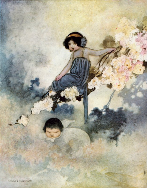 In jedem Baum konnte er ein kleines Kind sehen von Charles Robinson