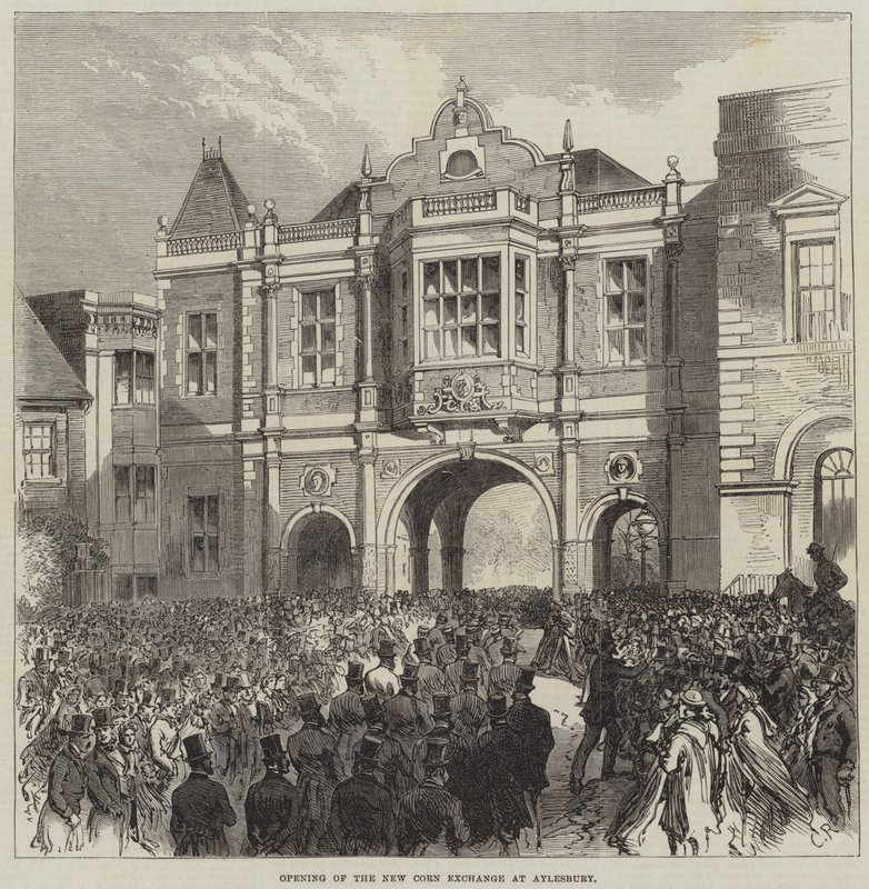 Eröffnung der neuen Kornbörse in Aylesbury von Sir John Charles Robinson
