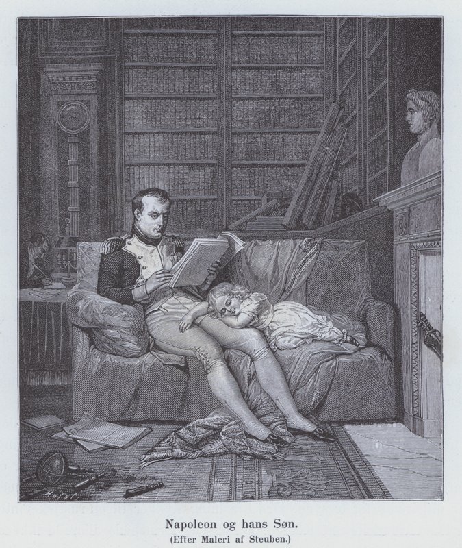 Napoleon I. und sein Sohn von Charles Auguste Steuben