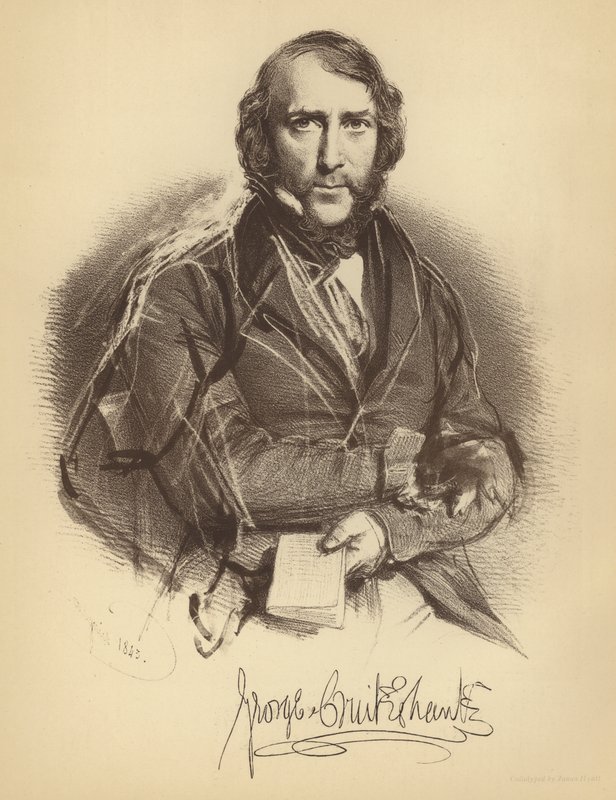George Cruikshank von Charles Baugniet