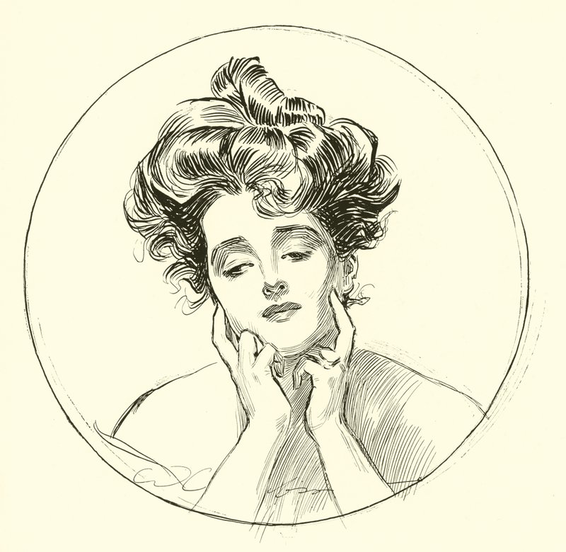 Die schöne Witwe von Charles Dana Gibson