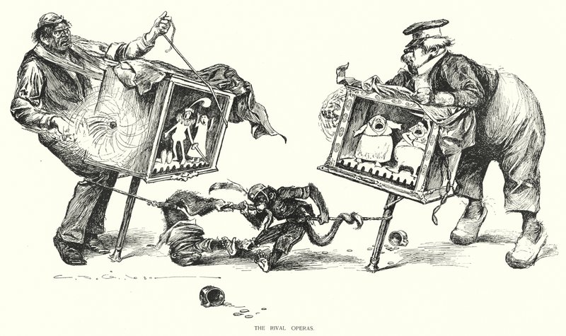Die rivalisierenden Opern von Charles Dana Gibson