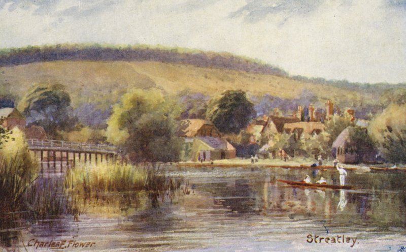 Fluss Themse: Streatley von Charles Edwin Flower