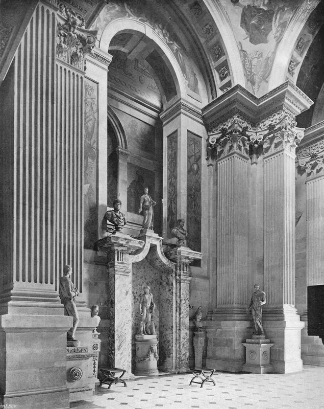 Die Westseite der Halle von Charles Latham