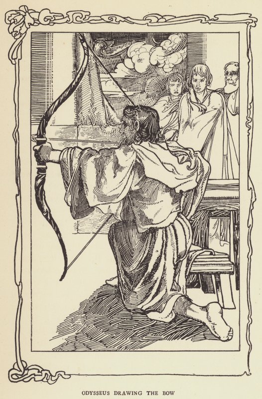 Odysseus spannt den Bogen von Sir John Charles Robinson