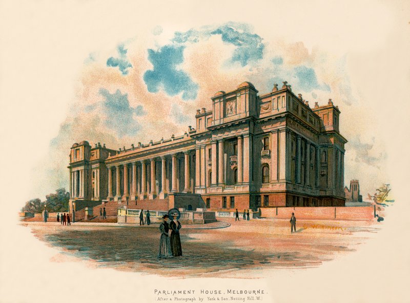 Parlamentsgebäude, Melbourne von Charles Wilkinson