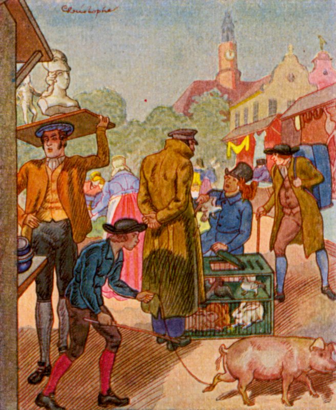 Wochenmarkt von Christophe (1856 1945)
