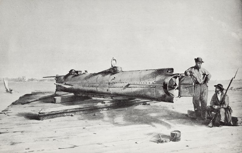 Konföderierten-U-Boot, Hunley von Conrad Wise Chapman
