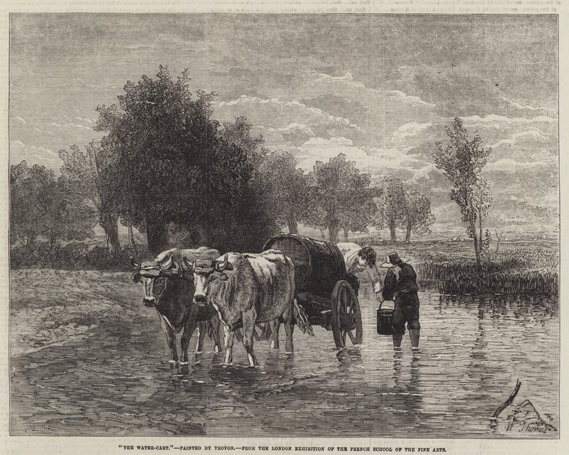 Der Wasserwagen von Constant Emile Troyon