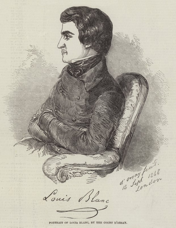 Porträt von Louis Blanc von Count Alfred D