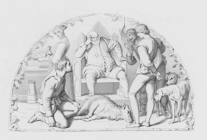 Shakespeare, Der Richter (Stich) von Daniel (after) Maclise