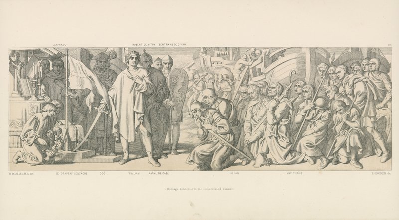 Huldigung an das geweihte Banner von Daniel Maclise