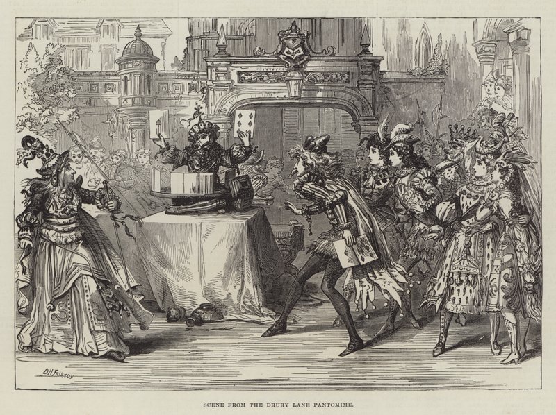 Szene aus dem Drury Lane Pantomime von David Henry Friston