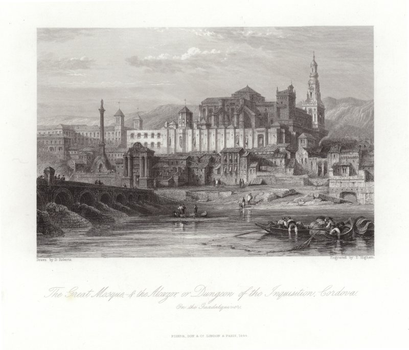 Die Große Moschee und der Alcazar von David Roberts