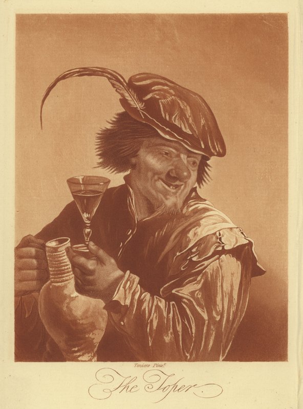 Der Trinker von David the Younger (after) Teniers