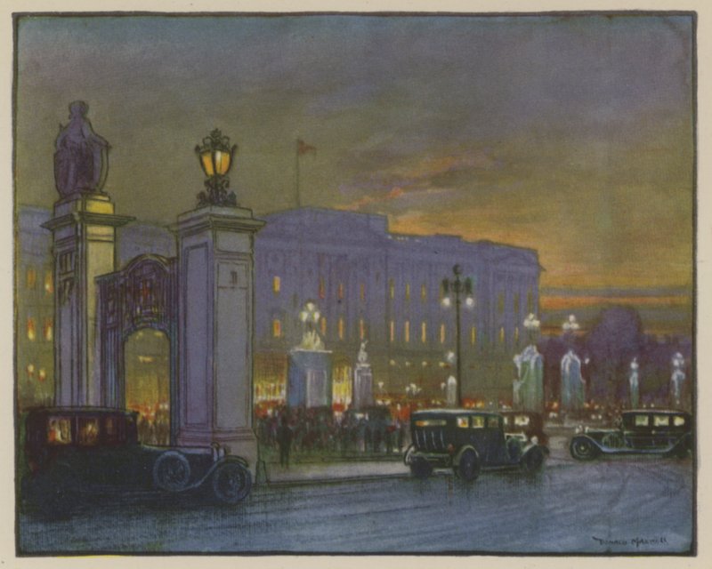 Die Nacht eines Hofes, Buckingham Palace von Donald Maxwell