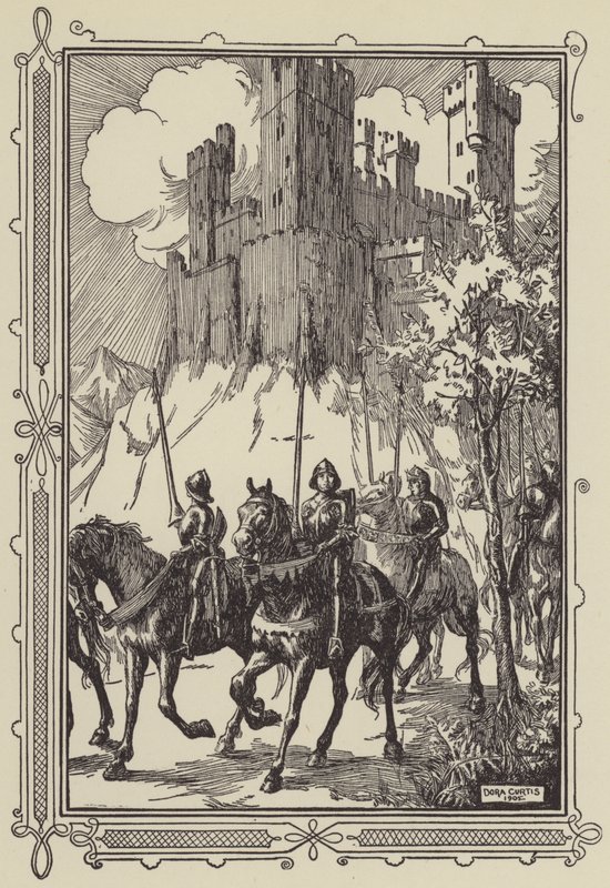 Sir Galahad in der Abtei von Dora Curtis