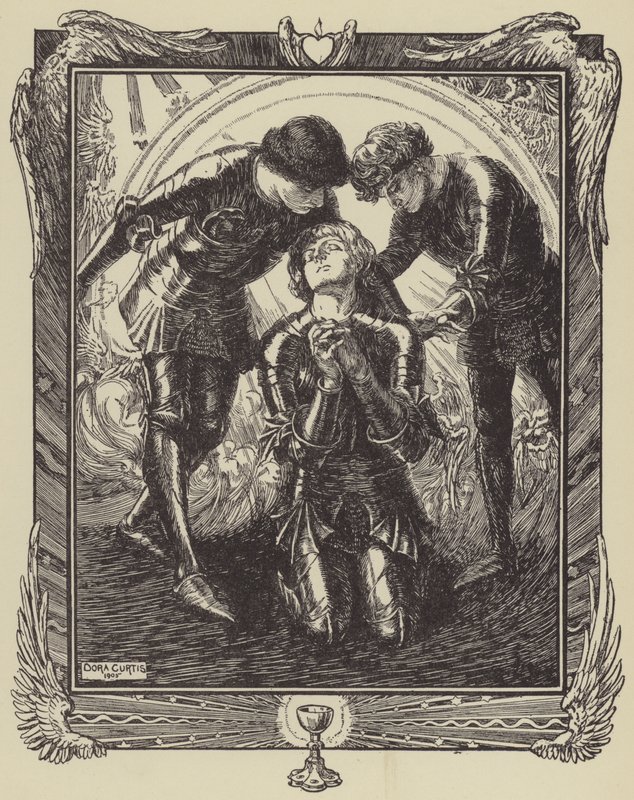 Dann gingen sie zu Sir Galahad von Dora Curtis