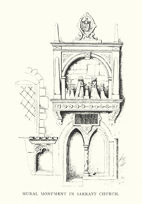 Wanddenkmal in der Sarratt Church von Duncan Moul