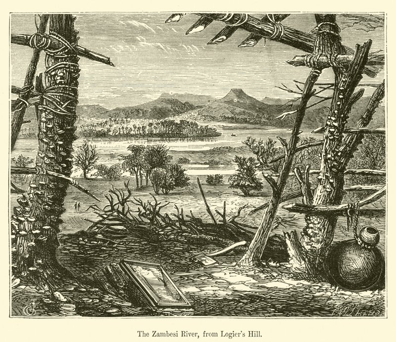Der Sambesi-Fluss, von Logier