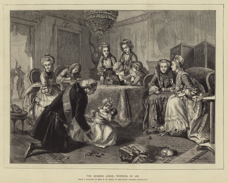 Die Königinnenloge, Windsor, 1786 von Edgar Melville Ward