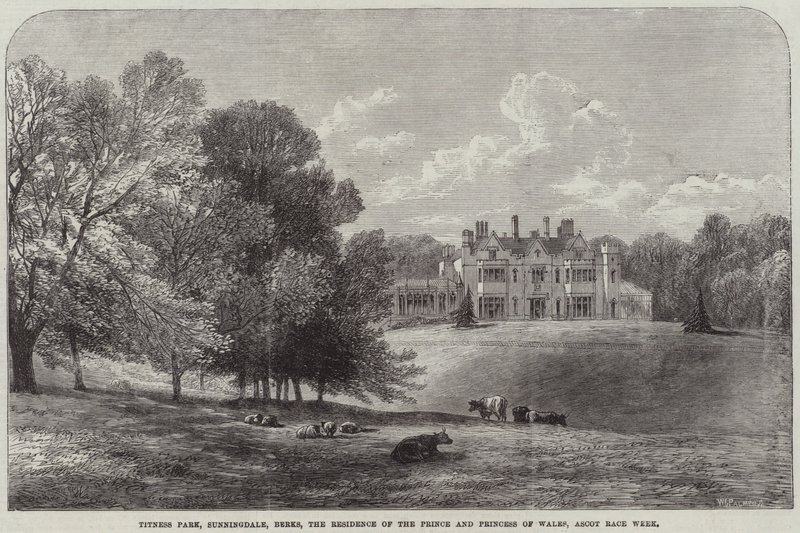 Titness Park, Sunningdale, Berks, die Residenz des Prinzen und der Prinzessin von Wales, Ascot-Rennwoche von Edmund Morison Wimperis