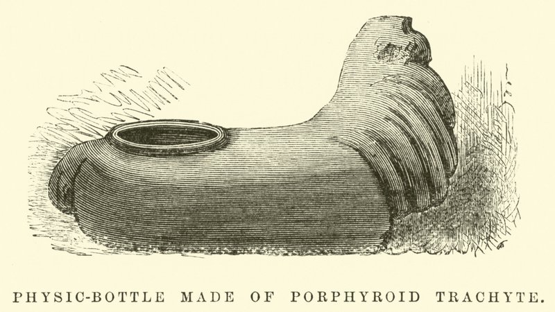 Medizinflasche aus Porphyroid-Trachyt von Edouard Riou