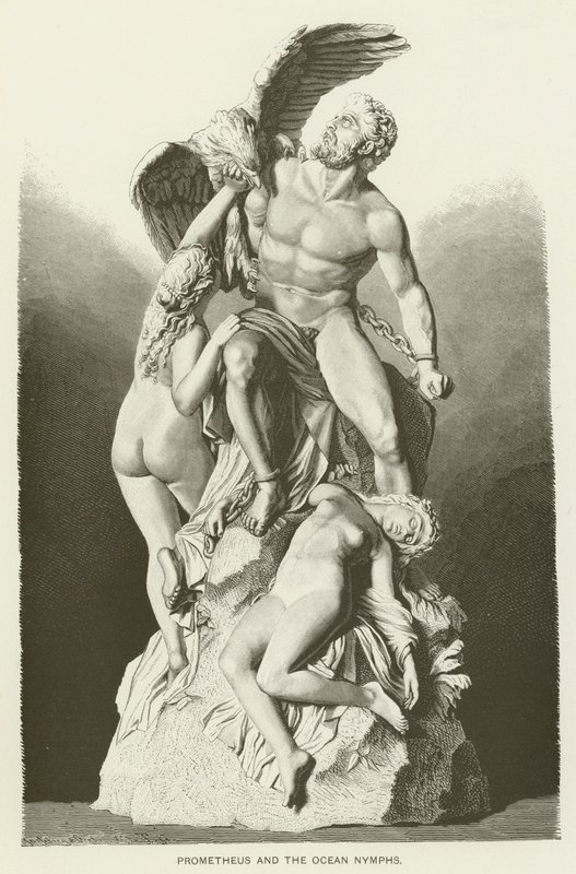 Prometheus und die Ozeannymphen von Eduard Muller