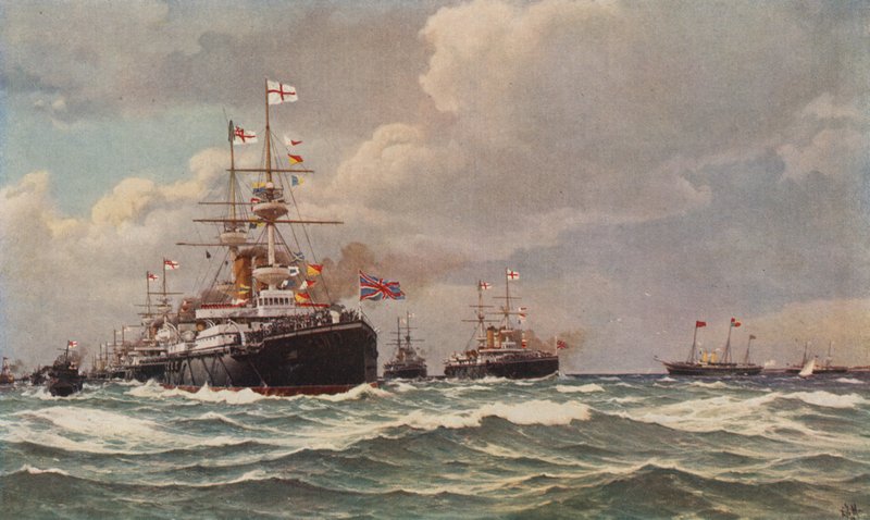 Krönungsparade von König Edward VII., Spithead, 1902 von Eduardo de Martino