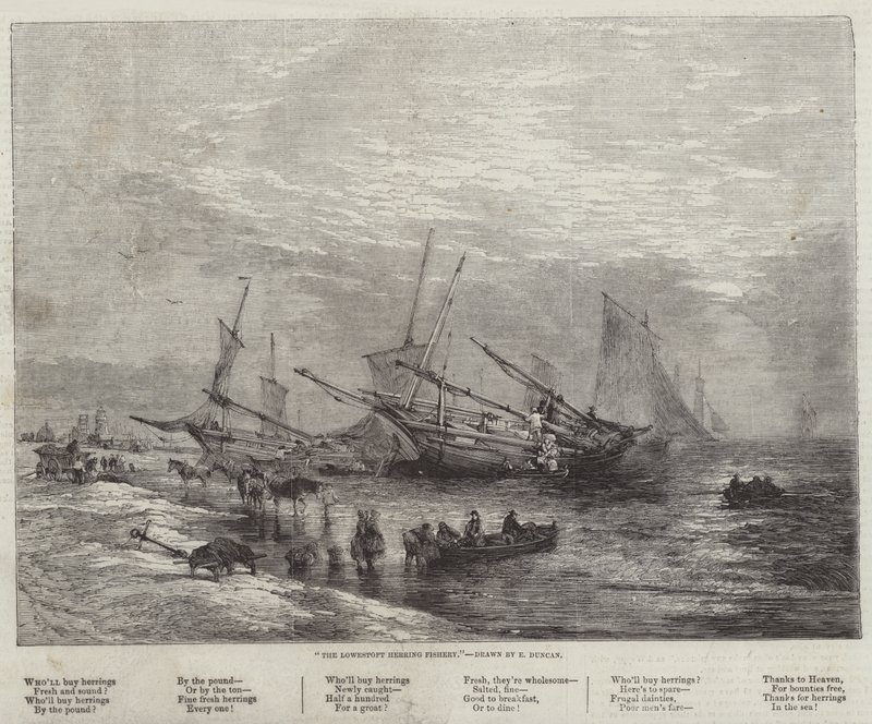 Die Heringfischerei von Lowestoft von Edward Duncan