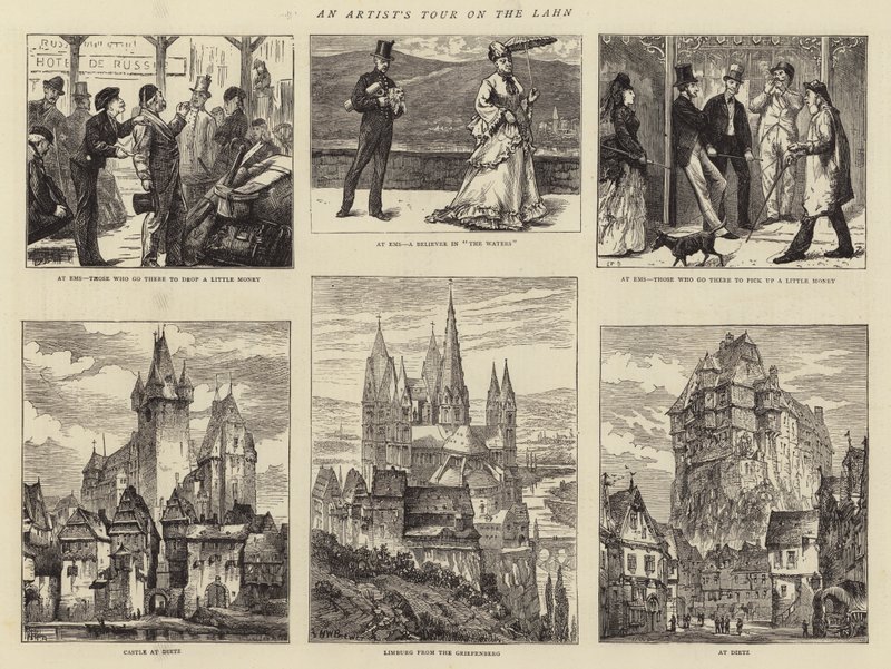 Eine Künstlerreise an der Lahn von Edward Frederick Brewtnall
