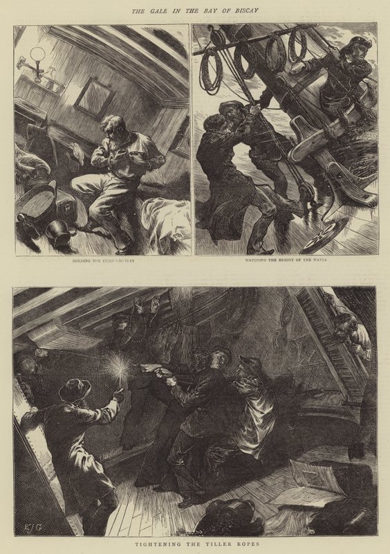 Der Sturm in der Biskaya von Edward John Gregory