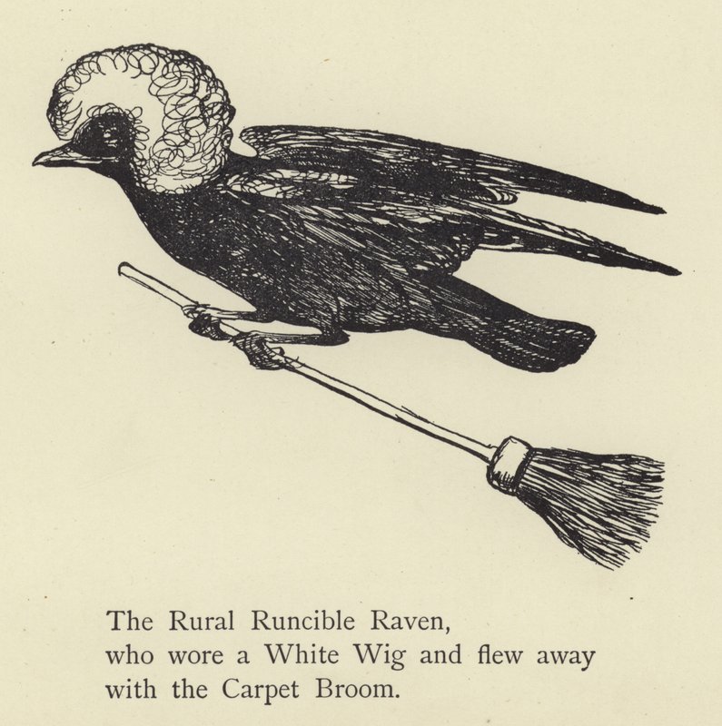 Der ländliche Runcible-Rabe von Edward Lear