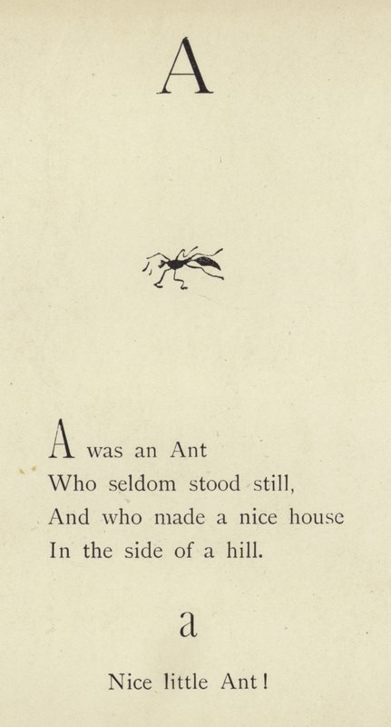 Der Buchstabe A von Edward Lear