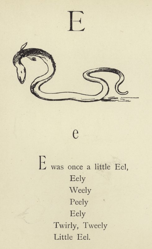 Der Buchstabe E von Edward Lear
