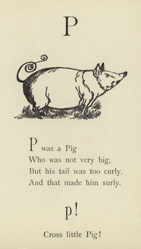 Der Buchstabe P von Edward Lear