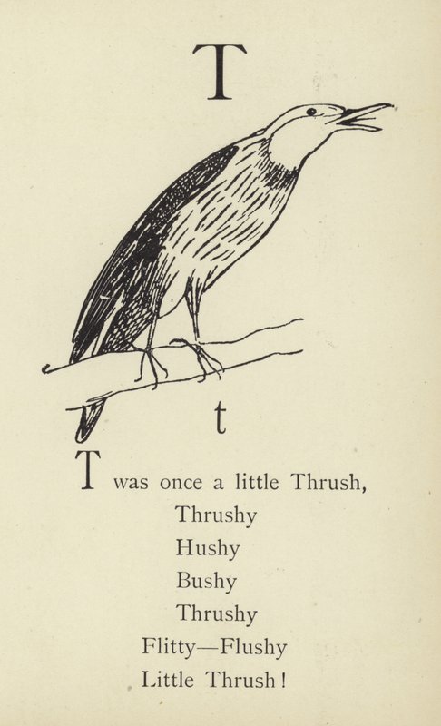 Der Buchstabe T von Edward Lear