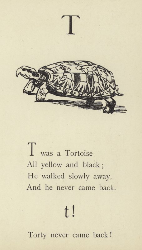 Der Buchstabe T von Edward Lear