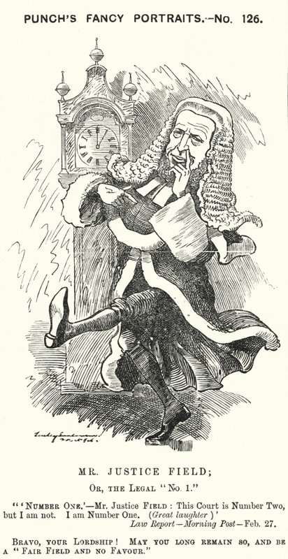 Karikatur von Punch: William Field von Edward Linley (after) Sambourne