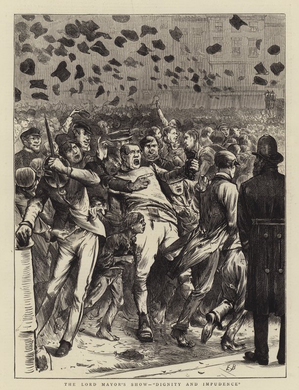 Die Parade des Lord Mayor, Würde und Unverschämtheit von Edwin Buckman