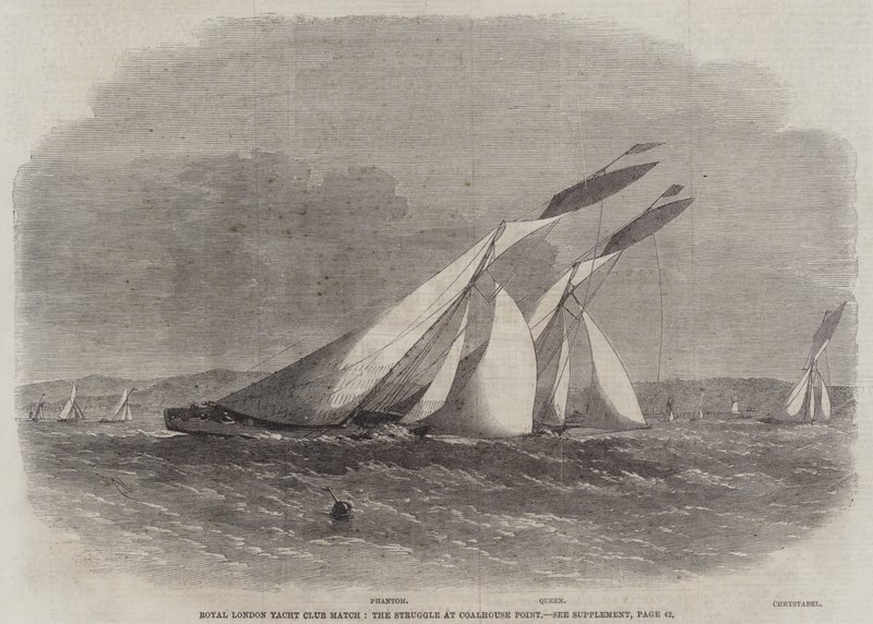 Royal London Yacht Club Match, der Kampf bei Coalhouse Point von Edwin Weedon