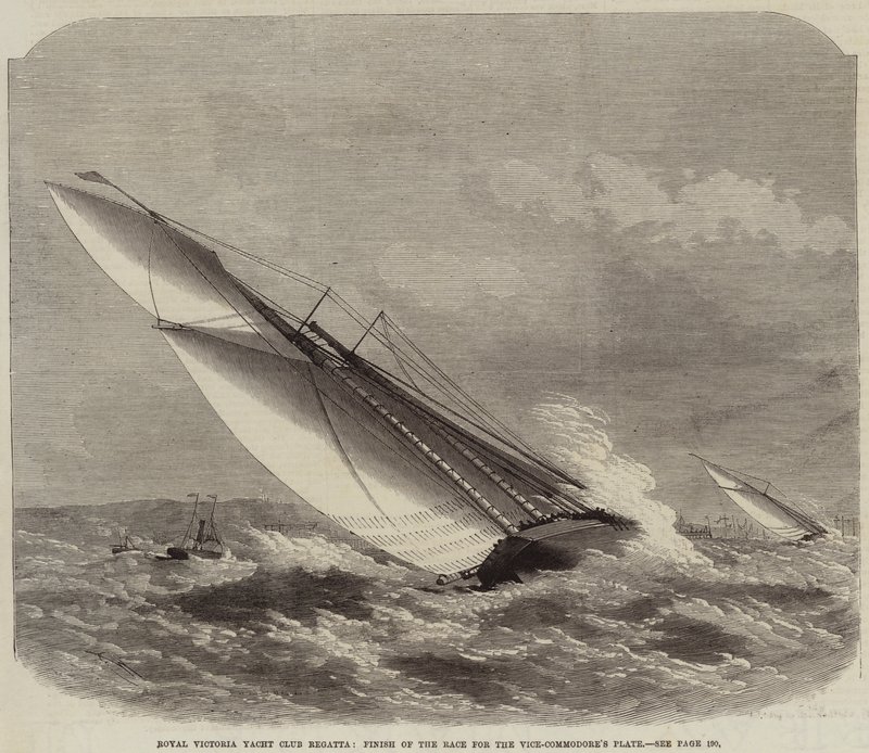 Royal Victoria Yacht Club Regatta, Ziel des Rennens um den Vize-Kommodore-Teller von Edwin Weedon