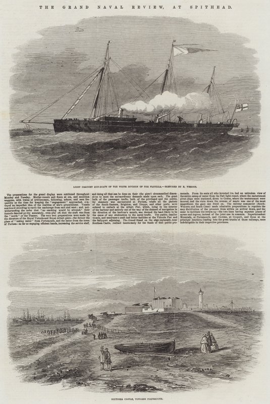 Die große Marineparade in Spithead von Edwin Weedon