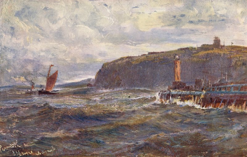 Penarth, Eingang zum Cardiff Hafen von Edwin Hayes