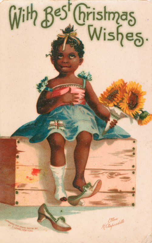 Amerikanische Weihnachtskarte von Ellen Hattie Clapsaddle