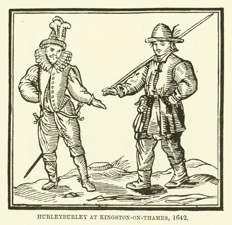 Tumult in Kingston-on-Thames, 1642 von English School